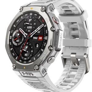 Amazfit T-Rex 3 Rugged Military Smart Watch 48mm W/GPS Android or iPhone Gray